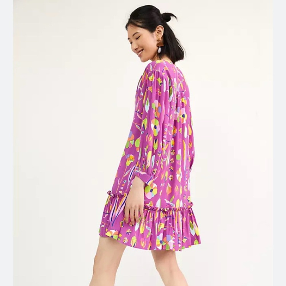 Luke John Matthew Arnold The Art of Anthropologie Pink Rose Tunic Dress Size S